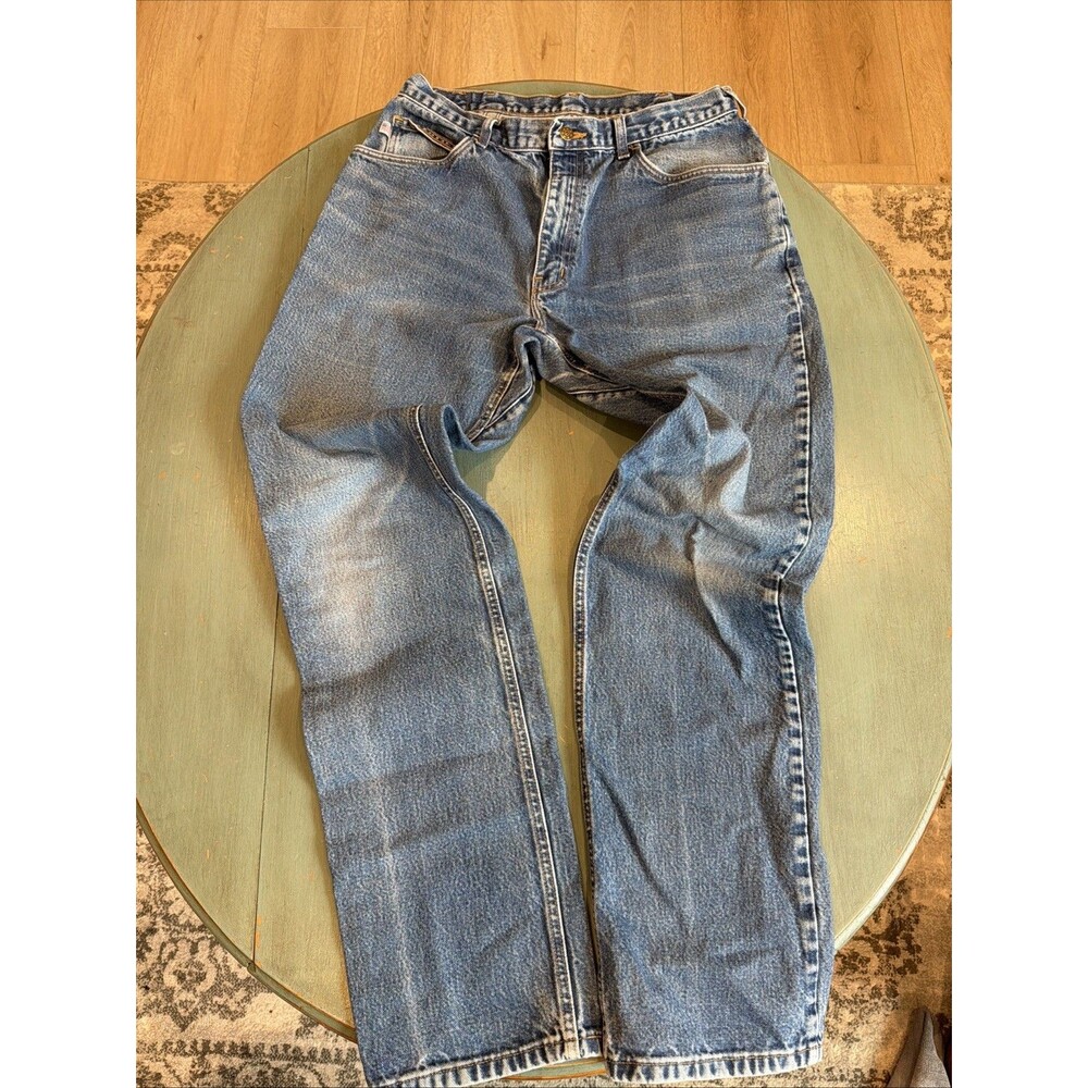 All American Clothing Co Men’s 35x36 Blue Stonewash Straight Leg Jeans USA Made